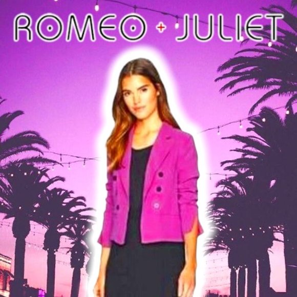 NWT Romeo & Juliet Couture Open Blazer in Orchid Pink Size: M - Picture 1 of 11